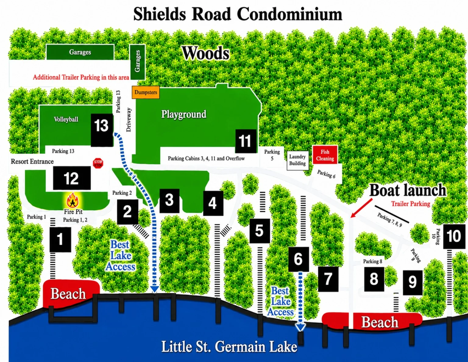 Shields Road Condominium property map